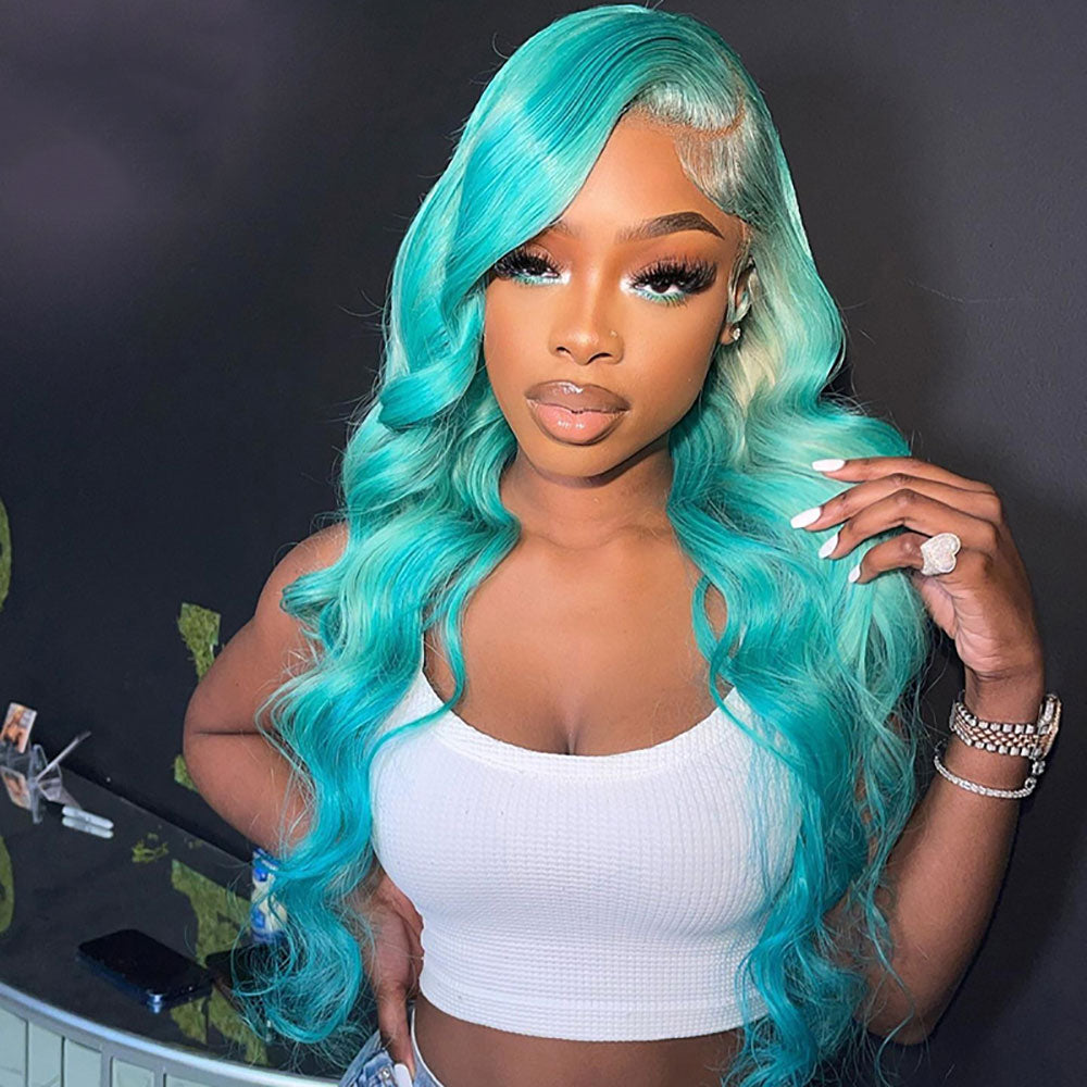 Turquoise outlet bob wig